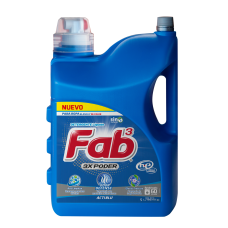 Detergente Líquido Fab Actiblu 3X Poder 5L