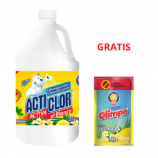 Cloro Acticlor Citronela 1 Galón + Desinfectante 80ml