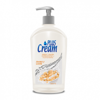 Jabón liquido antibacterial y humectante Plus Cream Avena y Leche 500ml