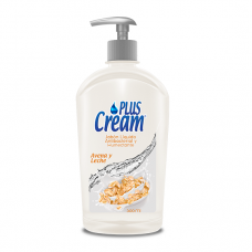 Jabón liquido antibacterial y humectante Plus Cream Avena y Leche 500ml