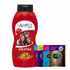 Shampoo Calypso Keratina 830 ml (4 sachet gratis)