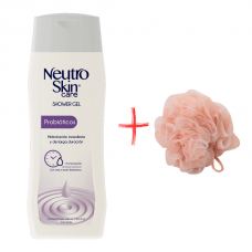 Gel de baño Neutro Skin Probióticos 500ml + mesh de baño