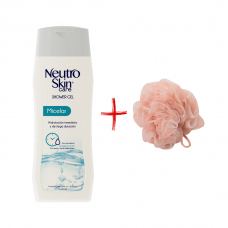 Gel de baño Neutro Skin Agua Micelar 500ml + mesh de baño