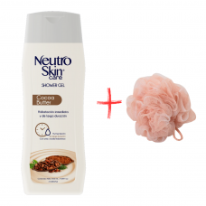 Gel de baño Neutro Skin Cocoa Butter 500ml + mesh de baño