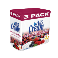 Jabón de baño Leche y frutos rojos Plus Cream 3pack   