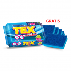 Caja de Detergente en barra multiusos Tex 225g de 28 unidades + 5 esponjas