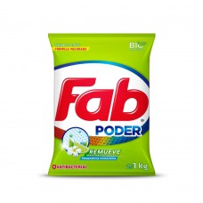 Detergente en polvo Fab Antibacterial 1kg
