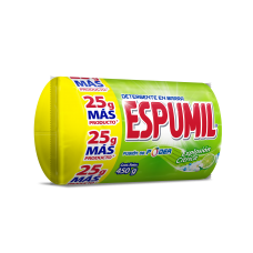 Caja de Detergente en barra multiusos Espumil Explosión Cítrica 450g de 20 unidades + gabacha