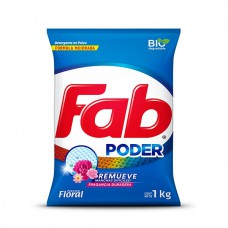 Detergente en polvo Fab Paraíso Floral 1kg