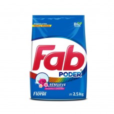 Detergente en polvo Fab Paraíso Floral 2500grs